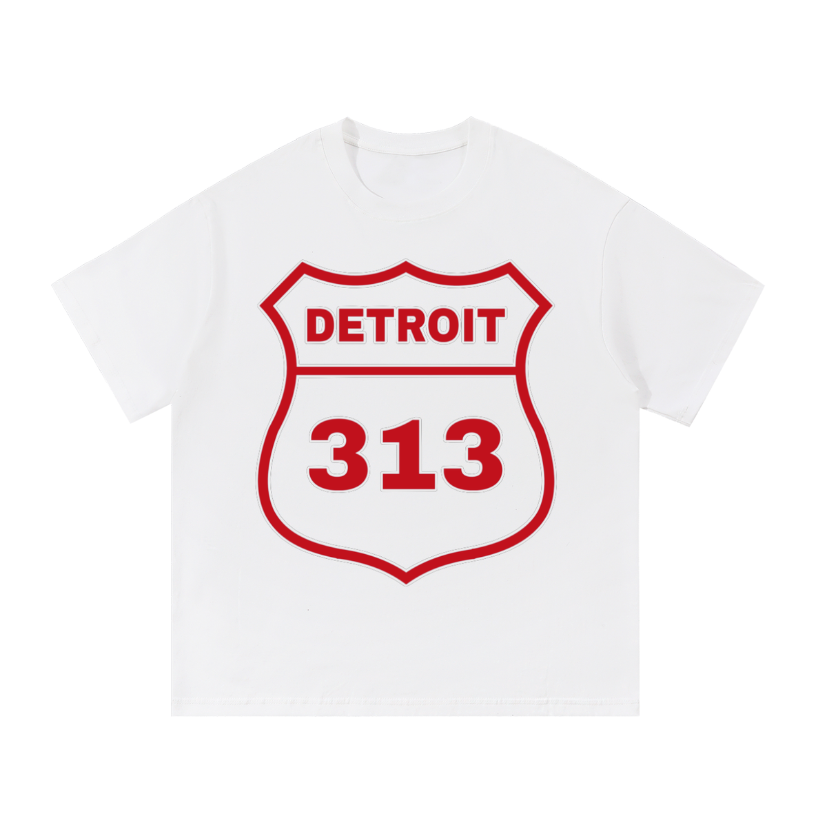 313 Detroit Shield Red