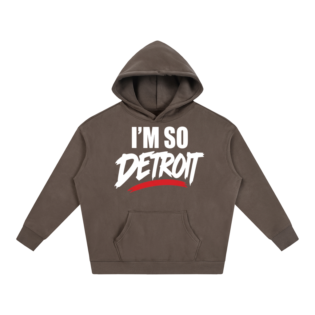 I’m So Detroit Hoodie ( WHTxRED )