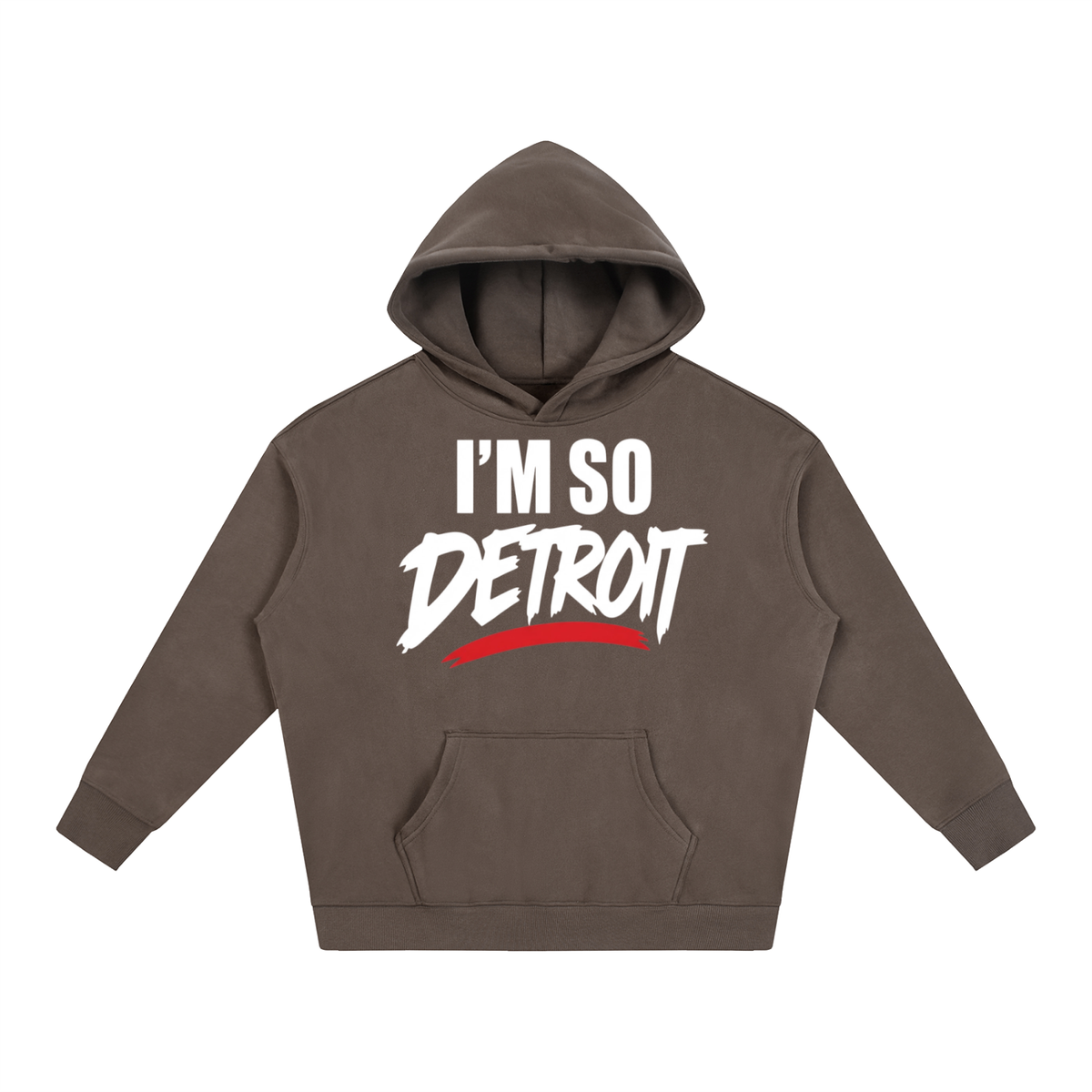I’m So Detroit Hoodie ( WHTxRED )