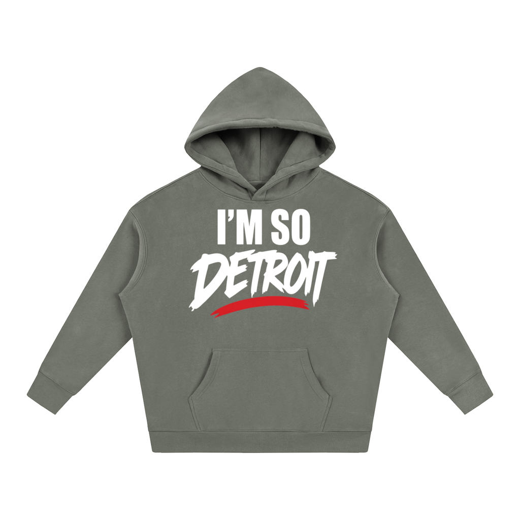 I’m So Detroit Hoodie ( WHTxRED )