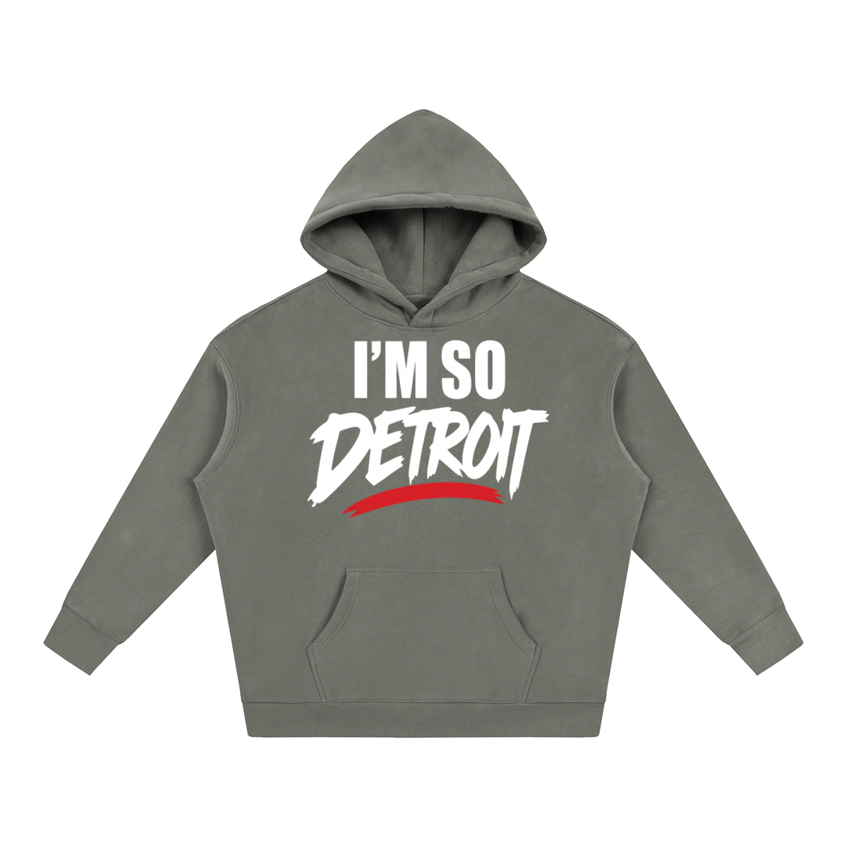 I’m So Detroit Hoodie ( WHTxRED )
