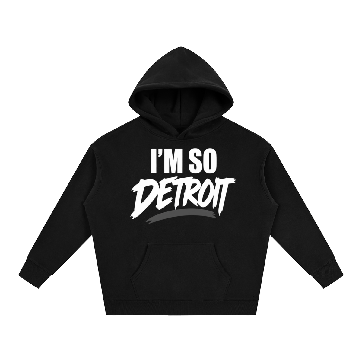 I’m So Detroit Hoodie ( WHTxGRY )