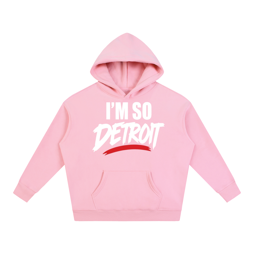 I’m So Detroit Hoodie ( WHTxRED )
