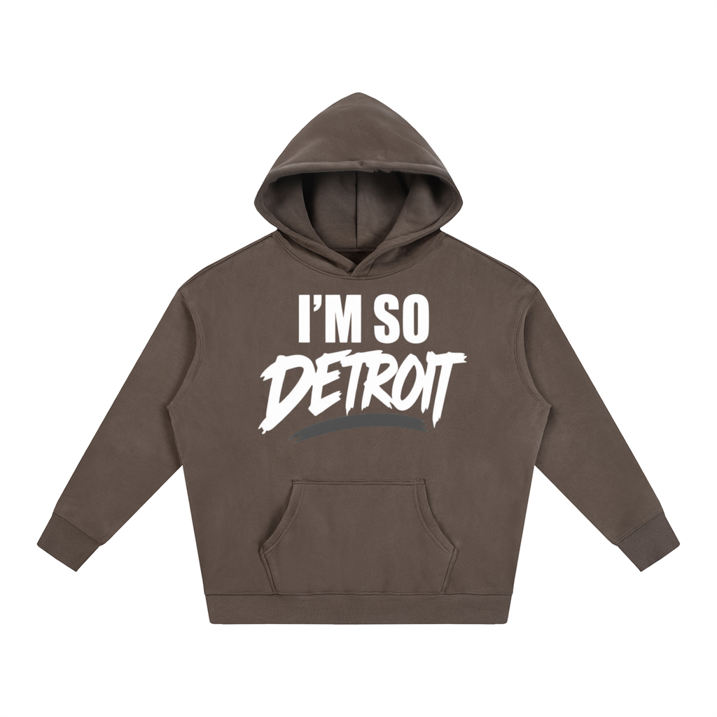 I’m So Detroit Hoodie ( WHTxGRY )
