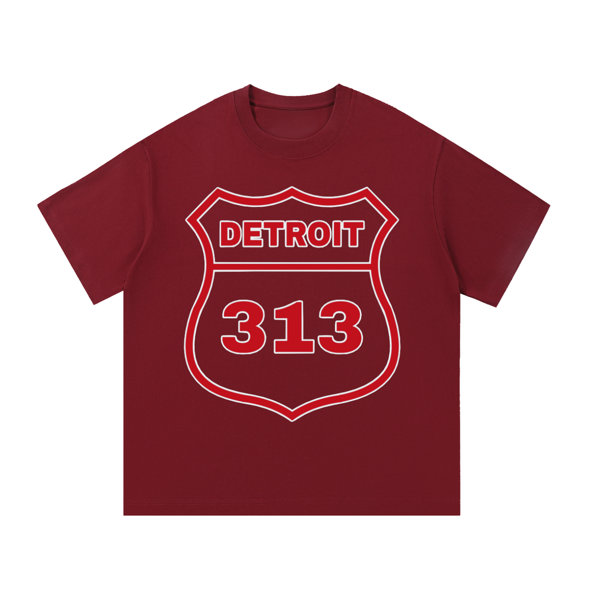 313 Detroit Shield Red